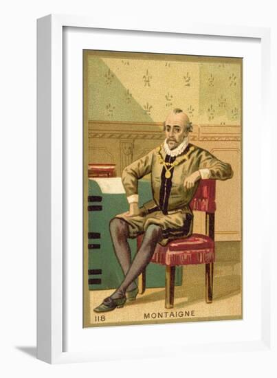 Michel De Montaigne, French Writer and Philosopher-null-Framed Giclee Print