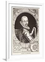 Michel De Montaigne (Litho)-French-Framed Giclee Print