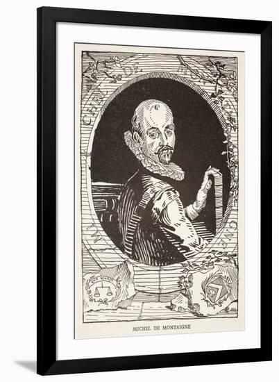 Michel De Montaigne (Litho)-French-Framed Giclee Print