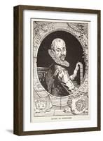 Michel De Montaigne (Litho)-French-Framed Giclee Print