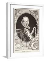 Michel De Montaigne (Litho)-French-Framed Giclee Print