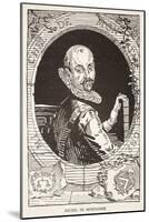 Michel De Montaigne (Litho)-French-Mounted Giclee Print