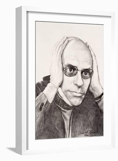 Michel Foucault, 1994-Dinah Roe Kendall-Framed Giclee Print