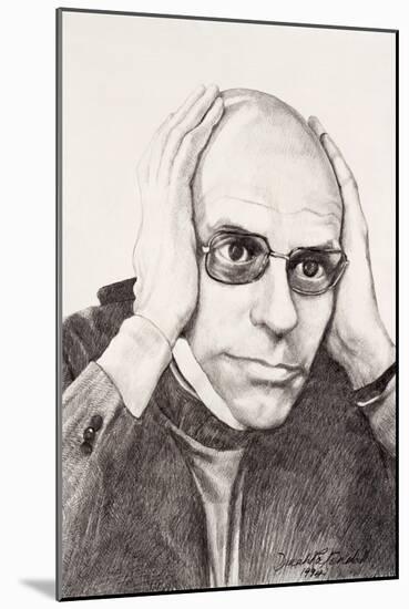 Michel Foucault, 1994-Dinah Roe Kendall-Mounted Giclee Print