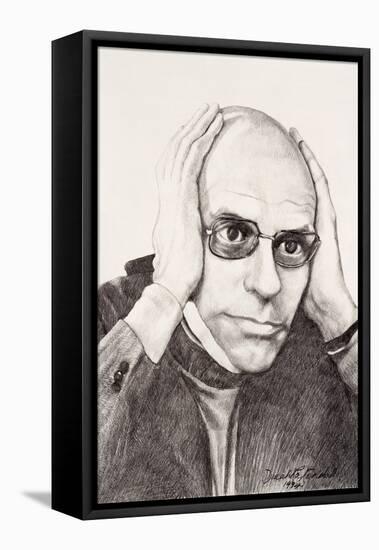 Michel Foucault, 1994-Dinah Roe Kendall-Framed Stretched Canvas