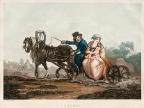 Sledge Driving, 1830-1840S-Michel François Damam-Demartrait-Framed Giclee Print