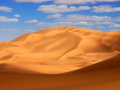 Erg Ubari Dunes in Libyan Desert