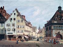 Place Du Marche-Aux-Fruits, Colmar, 1875-Michel Hertrich-Framed Stretched Canvas