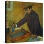 Michel Manzi (1849-1915), Art-Editor, a Friend of the Painter-Edgar Degas-Stretched Canvas