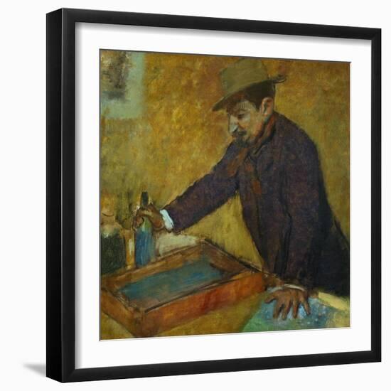 Michel Manzi (1849-1915), Art-Editor, a Friend of the Painter-Edgar Degas-Framed Giclee Print