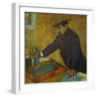 Michel Manzi (1849-1915), Art-Editor, a Friend of the Painter-Edgar Degas-Framed Giclee Print