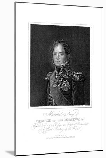 Michel Ney, French Soldier of the Napoleonic Wars, 1817-null-Mounted Giclee Print