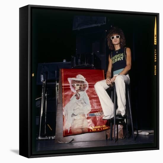 Michel Polnareff at the Olympia, Paris, 27 March 1973-Marcel Begoin-Framed Stretched Canvas