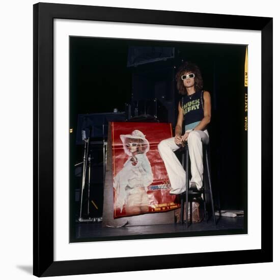 Michel Polnareff at the Olympia, Paris, 27 March 1973-Marcel Begoin-Framed Photographic Print