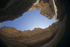 Light shining into Abismo Anhumas or Anhumas Abyss. Serra da Bodoquena, Brazil-Michel Roggo-Photographic Print