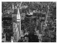 Manhattan Bridge and Skyline at Night-Michel Setboun-Photographic Print