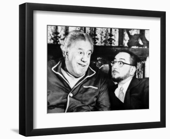 Michel Simon and Pierre Brasseur: Le Bateau D'Emile, 1962-Marcel Dole-Framed Photographic Print