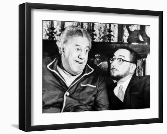 Michel Simon and Pierre Brasseur: Le Bateau D'Emile, 1962-Marcel Dole-Framed Photographic Print