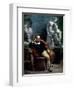 Michelangelo (1475-1564) in His Studio-Eugene Delacroix-Framed Giclee Print