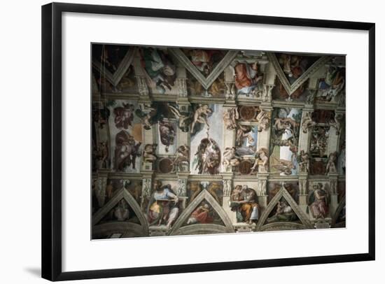 Michelangelo (1475-1564). Sistine Chapel (1508-1512). Ceiling-null-Framed Giclee Print