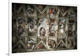 Michelangelo (1475-1564). Sistine Chapel (1508-1512). Ceiling-null-Framed Giclee Print