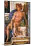 Michelangelo Above the Delphic Sybille Art Print Poster-null-Mounted Poster