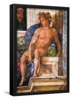 Michelangelo Above the Delphic Sybille Art Print Poster-null-Framed Poster