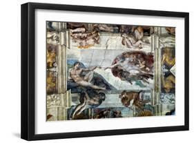 Michelangelo: Adam-Michelangelo-Framed Giclee Print