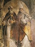 St. Augustine, Detail from Fathers and Doctors of Church, 1538-1539-Michelangelo Anselmi-Giclee Print