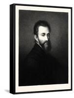 Michelangelo Buonaroti-null-Framed Stretched Canvas