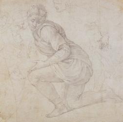 Michelangelo Buonarroti Wall Art At Allposters Fawkener Recto By Michelangelo Buonarroti