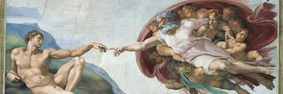 Sistine Chapel Ceiling, God to uches Adam with His Finger