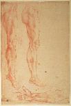 Study of a Crucified Christ and Two Figures, C.1560-Michelangelo Buonarroti-Giclee Print