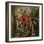 Michelangelo Buonarrotti Painting the Sistine Chapel-Jack Hayes-Framed Giclee Print