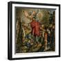 Michelangelo Buonarrotti Painting the Sistine Chapel-Jack Hayes-Framed Giclee Print