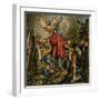 Michelangelo Buonarrotti Painting the Sistine Chapel-Jack Hayes-Framed Giclee Print