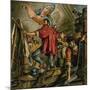 Michelangelo Buonarrotti Painting the Sistine Chapel-Jack Hayes-Mounted Giclee Print