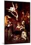 Michelangelo Caravaggio Birth of Christ with St Lawrence and St Francis Art Print Poster-null-Mounted Poster