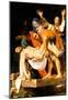 Michelangelo Caravaggio Christ's Burial Art Print Poster-null-Mounted Poster