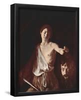 Michelangelo Caravaggio (David with the head Goliaths) Art Poster Print-null-Framed Poster