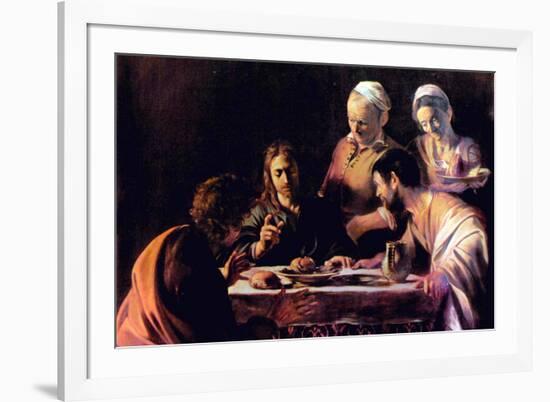 Michelangelo Caravaggio Emmaus-null-Framed Art Print