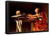 Michelangelo Caravaggio (St. Jerome when writing) Art Poster Print-null-Framed Poster
