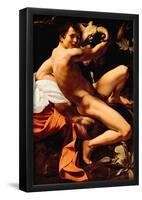 Michelangelo Caravaggio (St. John the Baptist) Art Poster Print-null-Framed Poster