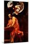 Michelangelo Caravaggio St Matthew and the Angel-null-Mounted Art Print