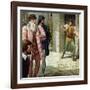 Michelangelo Did Not Like Leonardo Da Vinci-null-Framed Giclee Print