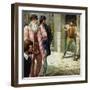 Michelangelo Did Not Like Leonardo Da Vinci-null-Framed Giclee Print