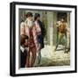 Michelangelo Did Not Like Leonardo Da Vinci-null-Framed Giclee Print