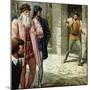 Michelangelo Did Not Like Leonardo Da Vinci-null-Mounted Giclee Print