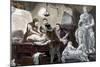 Michelangelo Explaining Anatomy to His Disciples-null-Mounted Giclee Print