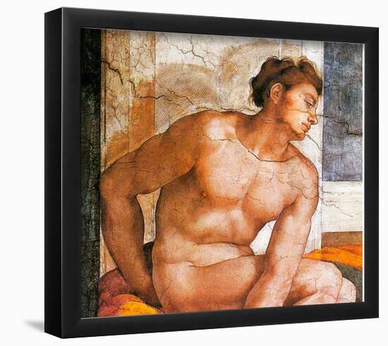 Michelangelo Ezekial Art Print Poster-null-Framed Poster